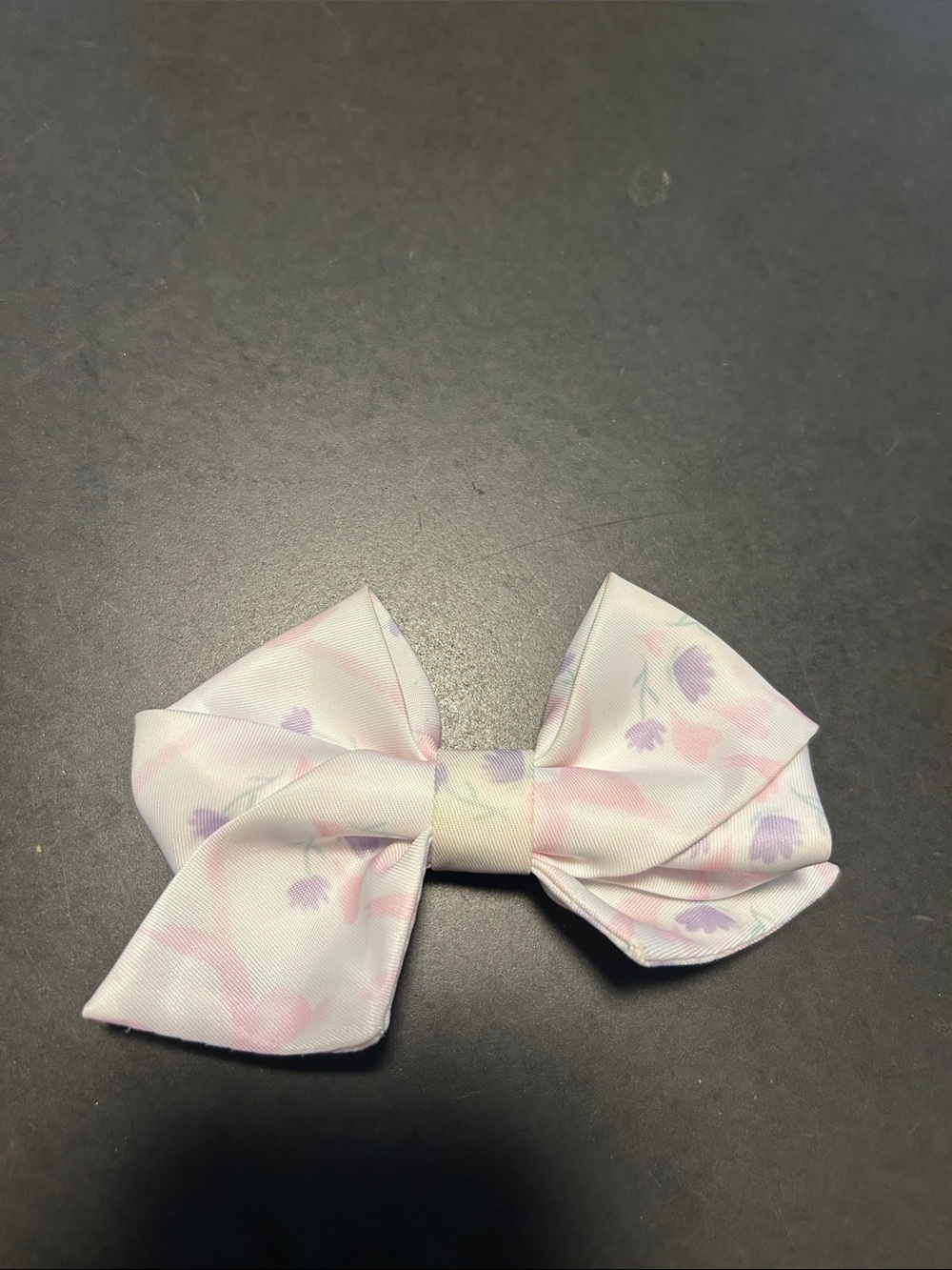 Stoney clover lane - Kids Floral Pink & Purple Bow Hair Clip- large size